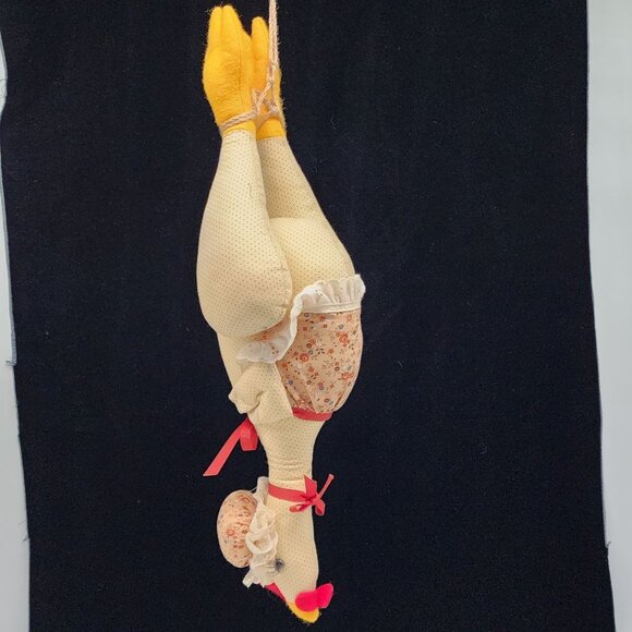Handmade Hanging Plush Turkey Doll Kitchen Thanksgiving Decor Cotton Fabric - Picture 1 of 8